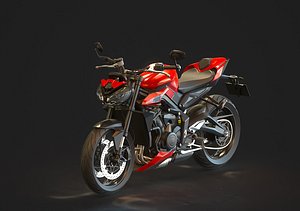 Base model for Triumph Street Triple 765 2024 3D