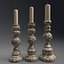 Decorative candlesticks with patterns