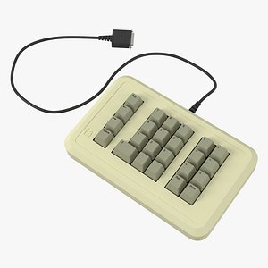 3d model of apple iie numeric keypad