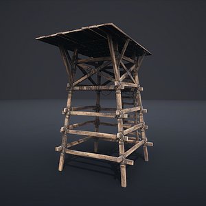 3D WATCHTOWER TOWER SCOUT FORT FORTRESS CASTLE WALLS NEXTGEN AAA
