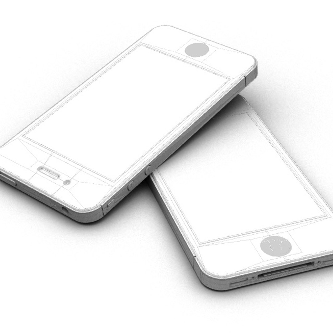 modelo 3d Apple iPhone 4, 4S, CDMA Blanco - TurboSquid 620734