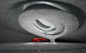 3D showroom product futuristic