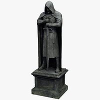 Ancient Knight Statue - PBR