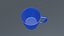 Mug en céramique bleue - Modèle 3D prêt pour le jeu