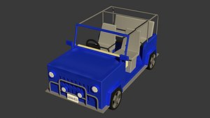 DGVON Off Road Utility Jeep  Game Ready 3D Vehicle 3D model