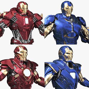 3D Iron Man Pack 03   4 in 1
