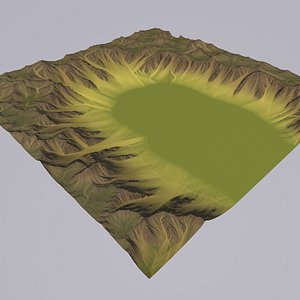 3D valley games maps model