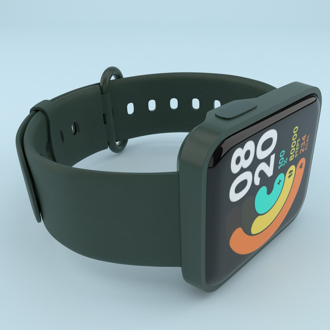 Xiaomi Mi Watch Lite Green 3D model - TurboSquid 1893927
