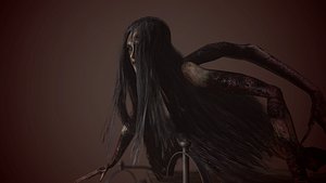 Laura creature evil within fan art game model