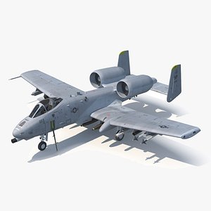 3d a-10c fighter model