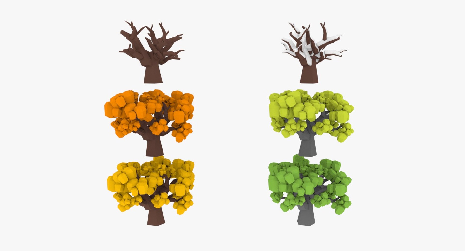Gameready Trees Model - TurboSquid 1201788