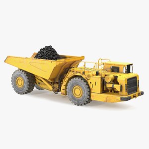 Underground Truck With Coal 3D model