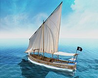 Boat Animated (mb,FBX,opj)