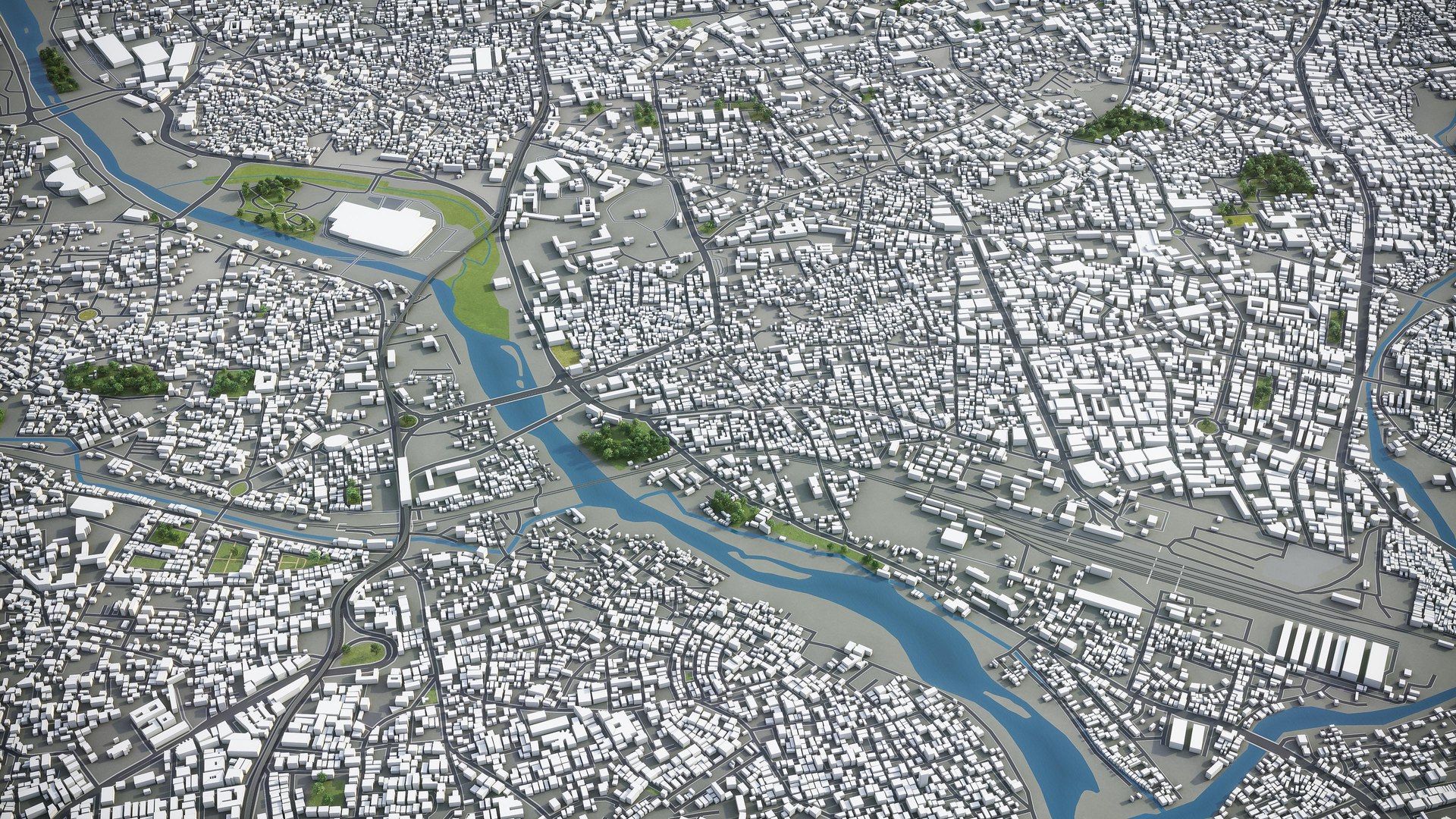 3D Model Hyderabad Surrounding TurboSquid 1481111