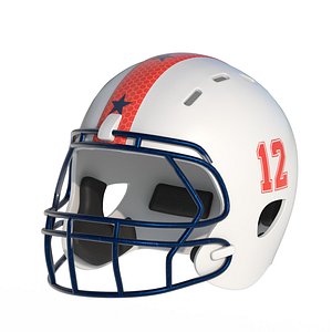 360 view of Football Helmet 3D model - 3DModels store