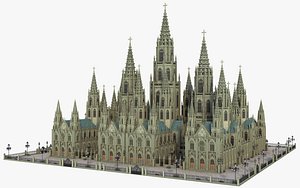 architecture church building model