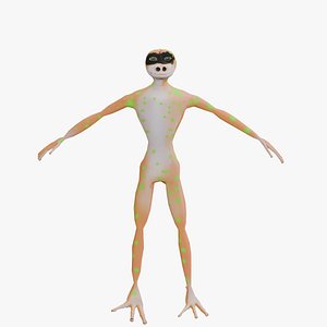 Patila 2 average quality cartoon 3D model model