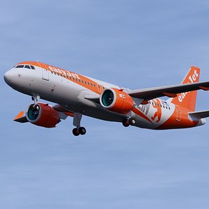 easyjet a320 berlin 3D model