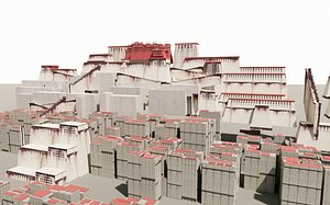 3D The Potala Palace Chinese Ancient Architecture Traditional Chinese Ancient Buildings