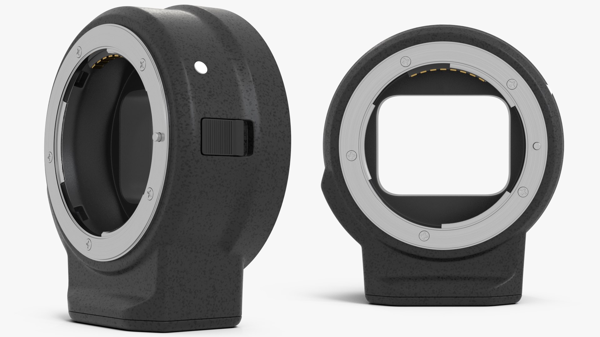 3D Nikon FTZ Adapter https://p.turbosquid.com/ts-thumb/sR/ya4TYg/Nw/nikonftzadaptervray3dmodel008/jpg/1663588946/1920x1080/fit_q87/f2bad1965aff639a4917283e392996cd85465326/nikonftzadaptervray3dmodel008.jpg