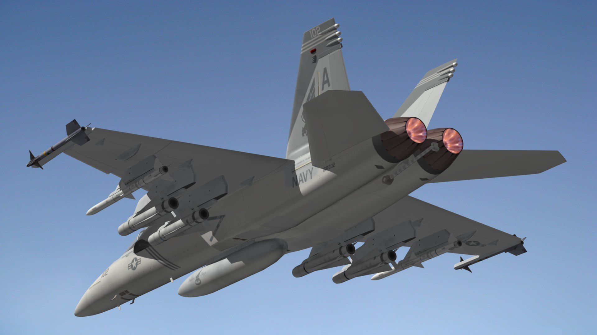 3D F18 VFA143 Pukin Dogs - TurboSquid 1747371