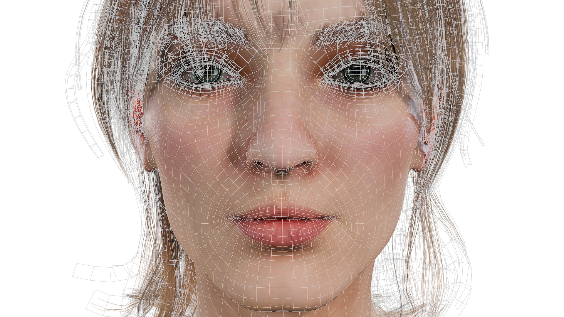 3D Realistic Model Of Female Head Olivia Model - TurboSquid 1782010