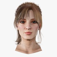 Realistic model of female head Olivia