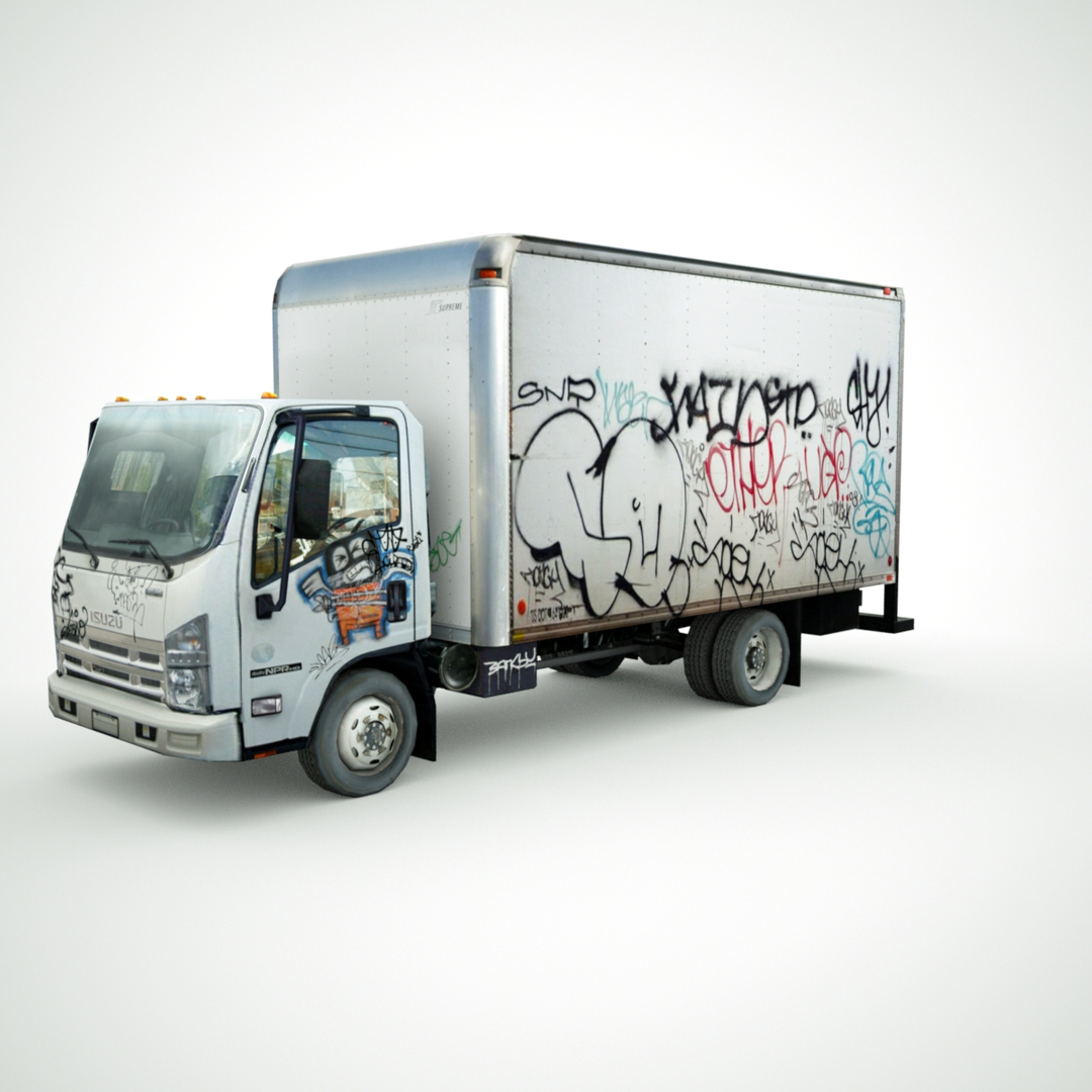 3D Isuzu Npr Graffiti - TurboSquid 1192432