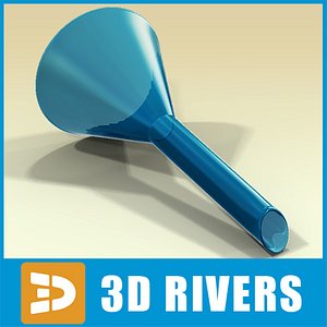 3d model glass funnel