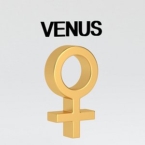 astrological sign solar system VENUS 3D model