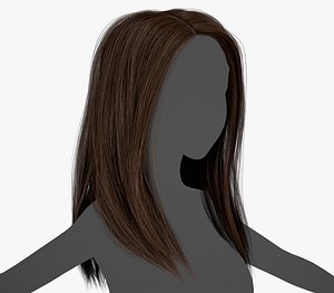 Female Hair Cards Style 5 - Long Hair 2