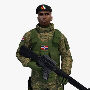 3D Dominican Soldier