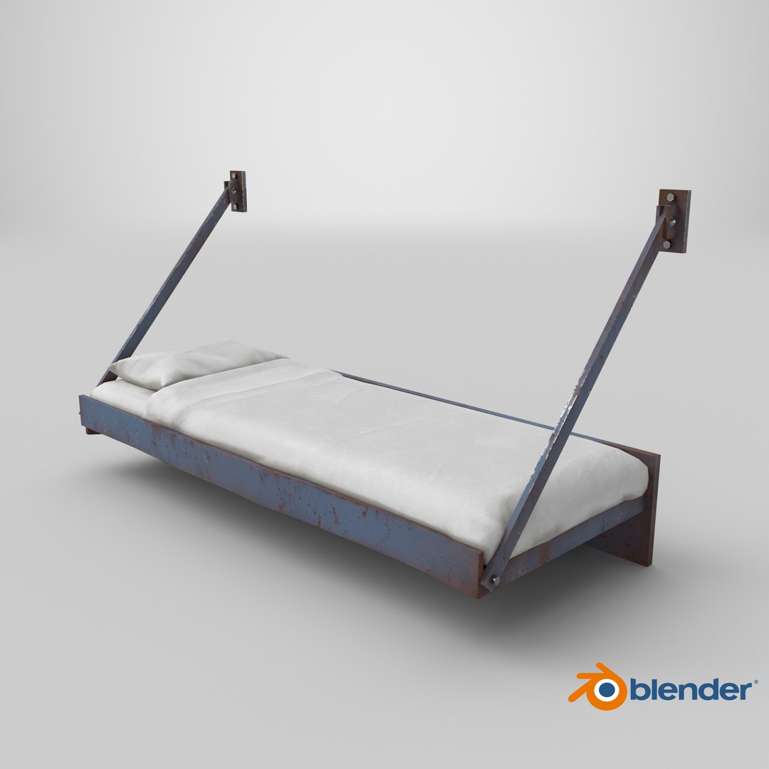3D Prison Wall Bed Low-poly PBR https://p.turbosquid.com/ts-thumb/sS/AWwBmP/2t/stemcell_blender_cycles_render/png/1781635523/1920x1080/fit_q87/fa714d2f121bb3afcf3eab237875b06075440f1e/stemcell_blender_cycles_render.jpg