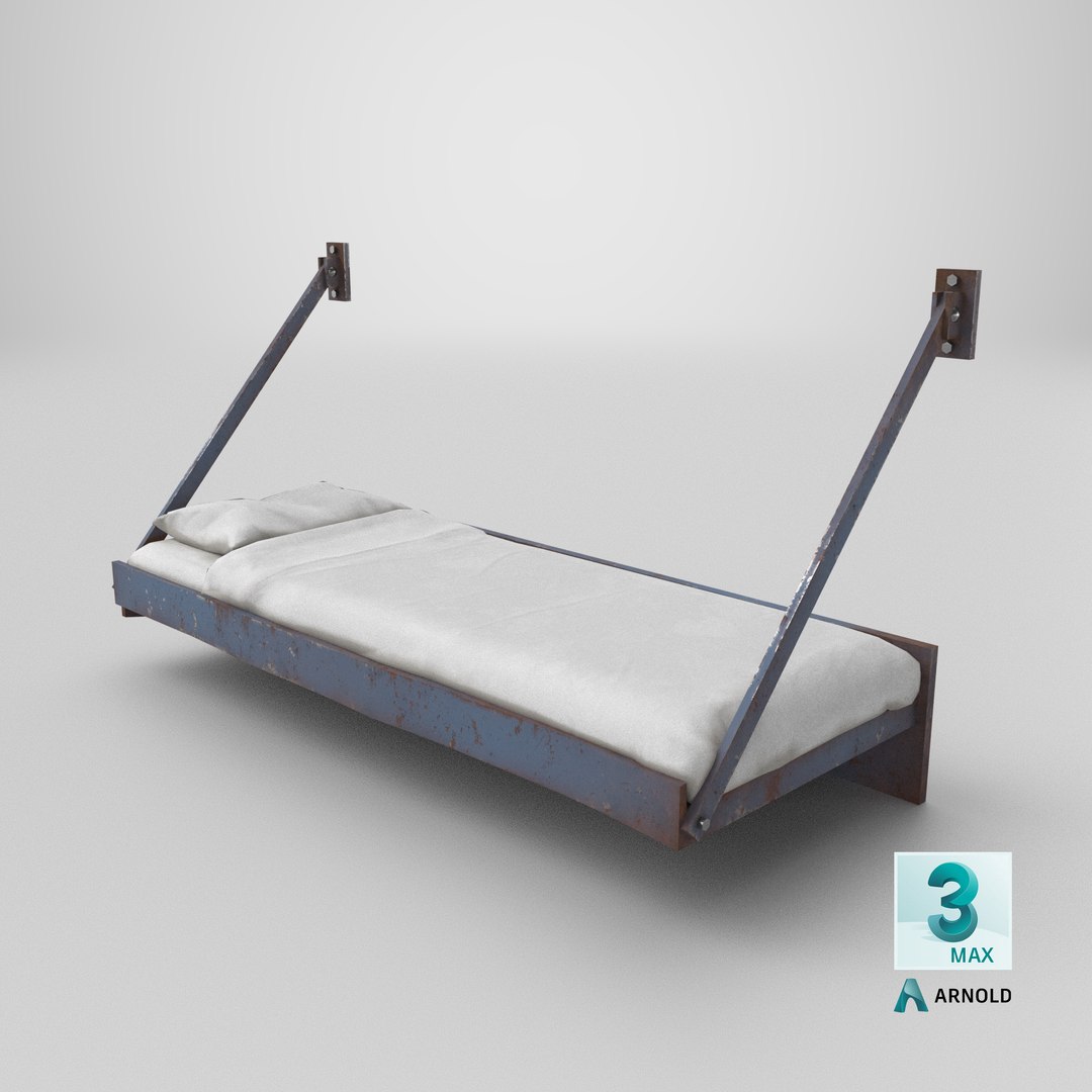 3D Prison Wall Bed Low-poly PBR https://p.turbosquid.com/ts-thumb/sS/AWwBmP/66/stemcell_max_arnold_render/png/1781635534/1920x1080/fit_q87/e3b2fb00f542fe4d8a8d1267ef1cf0d3f7c534fe/stemcell_max_arnold_render.jpg