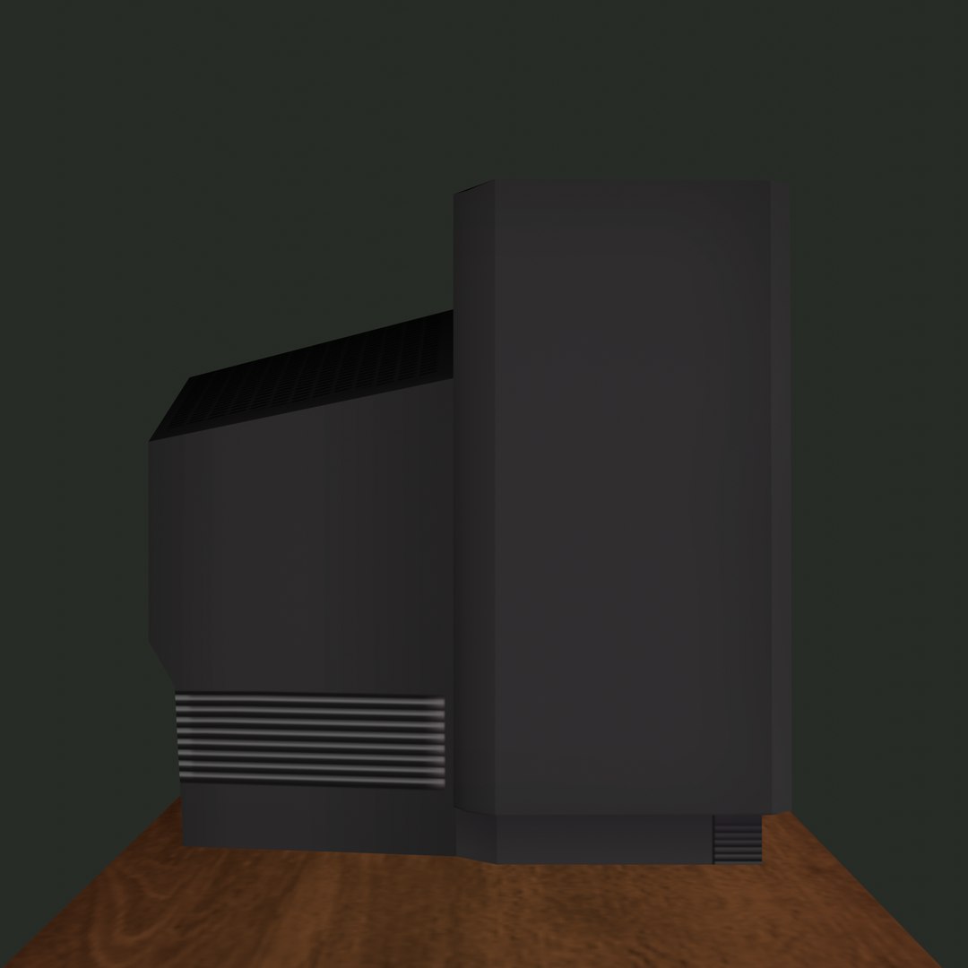 3D LowPoly TV CRT - TurboSquid 2415376