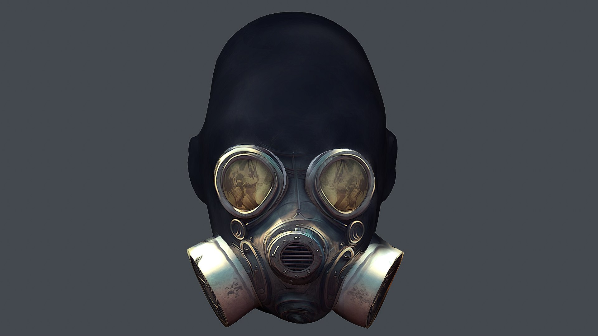 Gas Mask Protection Futuristic Isolated Equipment Model - TurboSquid ...