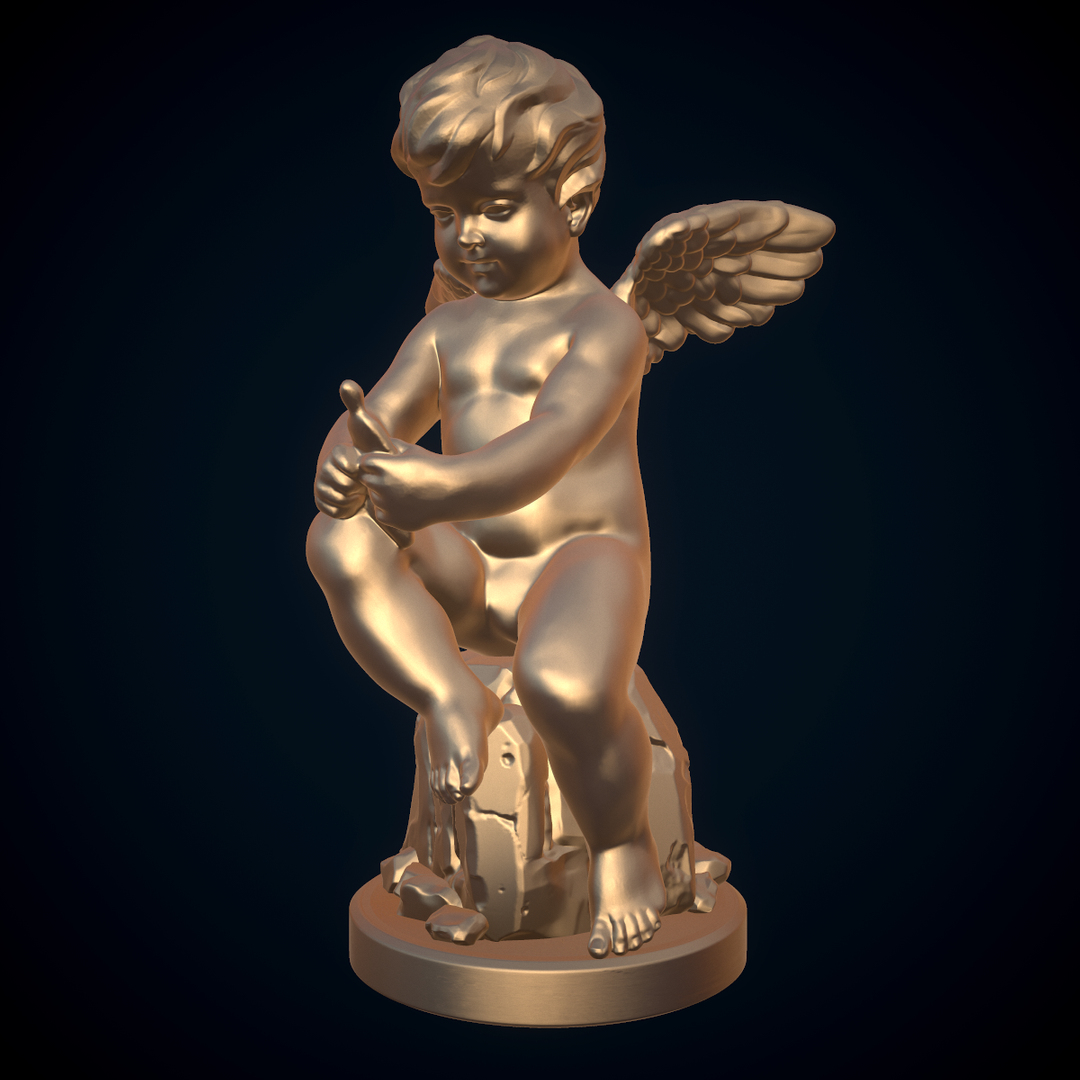 3D Sculpture Cupid Doll - TurboSquid 1304912