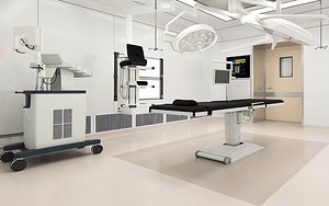 Medical Operating Room Modern Medical Hospital Room Surgical Operation Room 3D