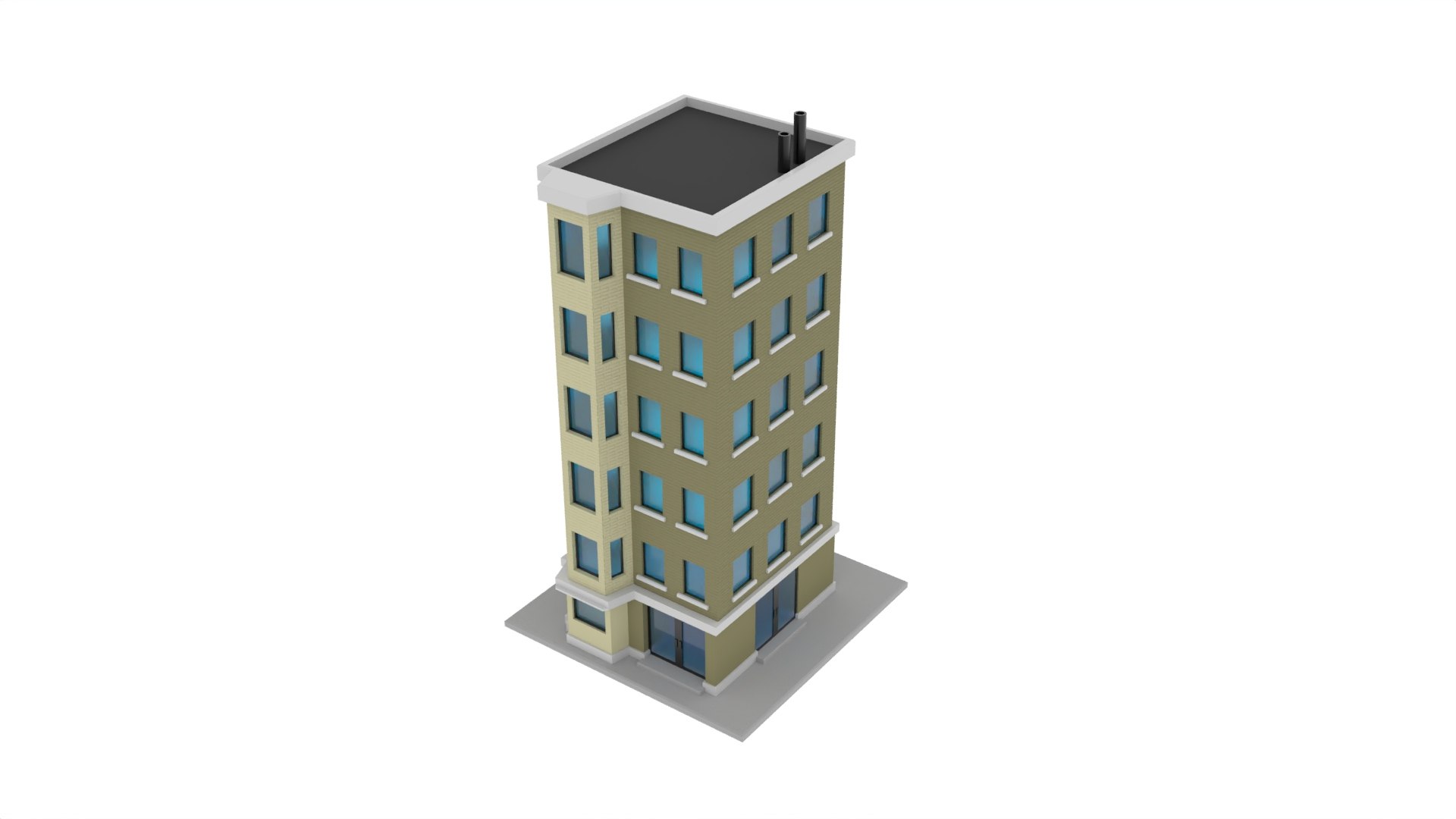 3D Toon Building 14 - TurboSquid 2292649