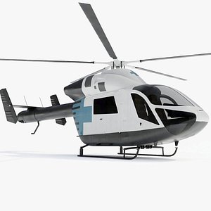 md 900 helicopter explorer 3d model