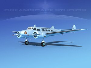 3d model propellers lockheed l10 electra