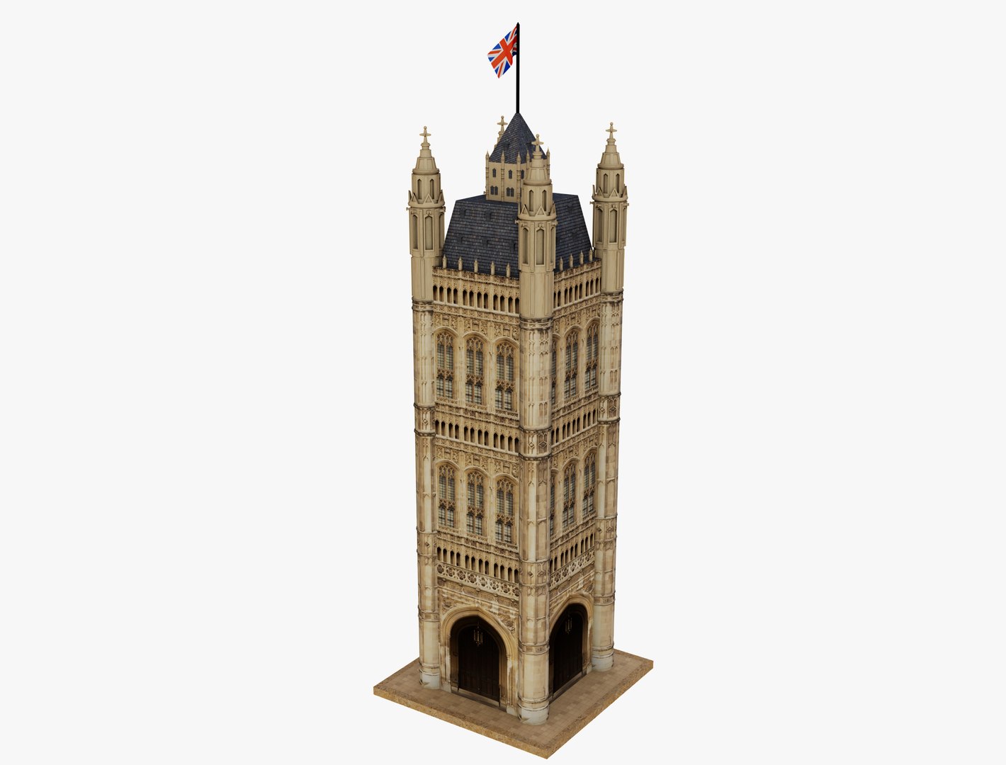 3D Victoria Tower London https://p.turbosquid.com/ts-thumb/sS/bpX9Ju/vH/tower3/jpg/1746124814/1920x1080/fit_q87/3d17cd042feb969f3bb324d702e457a2f99cf3d3/tower3.jpg
