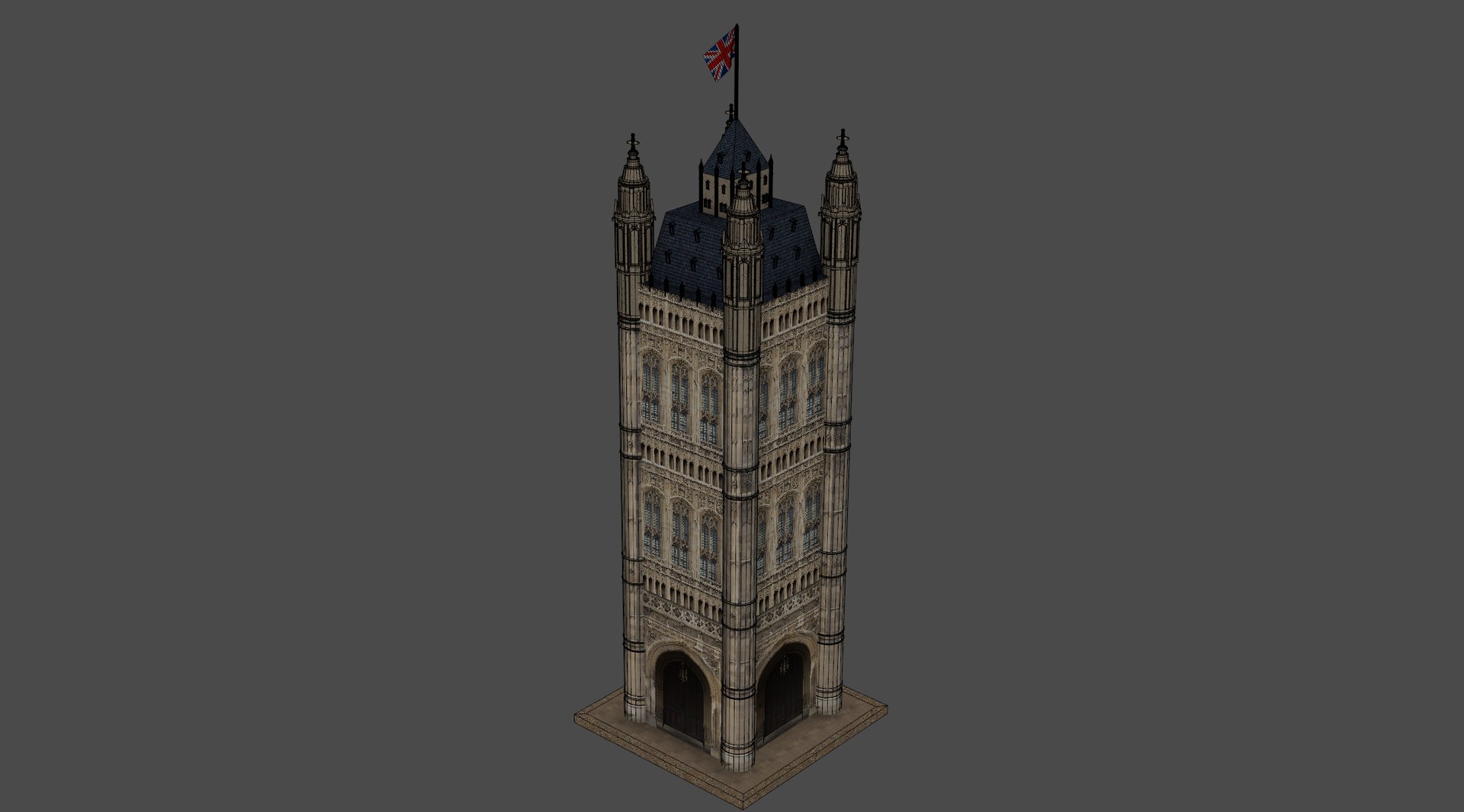 3D Victoria Tower London https://p.turbosquid.com/ts-thumb/sS/bpX9Ju/vQ/tower7/jpg/1746124815/1920x1080/fit_q87/77b0bf57963de99abeea53399ed093cc9e777b18/tower7.jpg