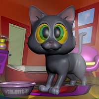 Baby Cat Rigged