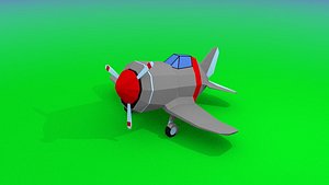 3D wwii plane