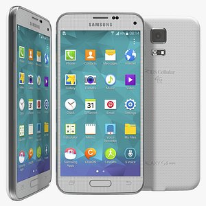 Samsung Galaxy S5 Mini White 3D Model