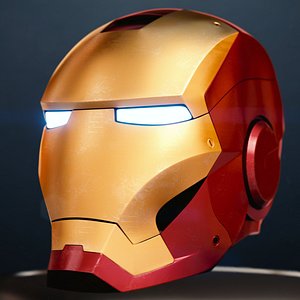3d iron man helmet model