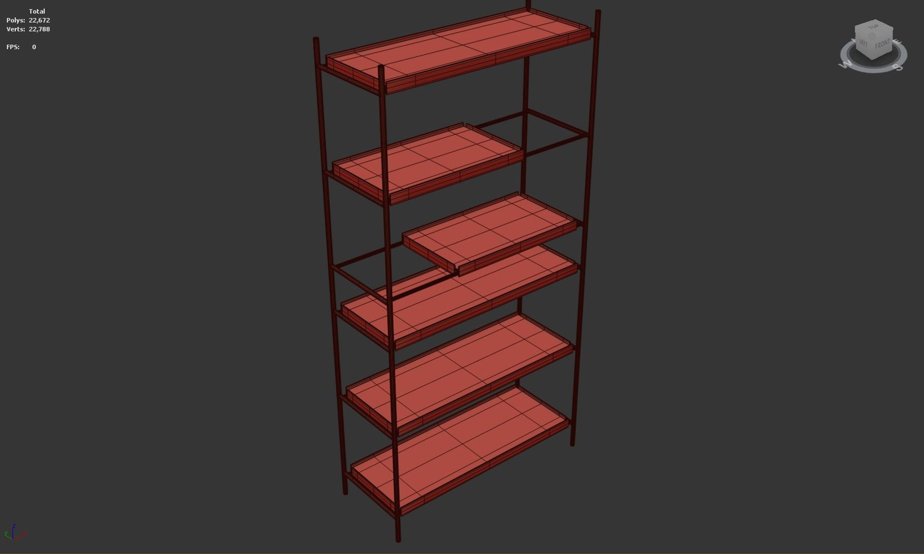 3D Model TRAY SHELF 001 - TurboSquid 2046773