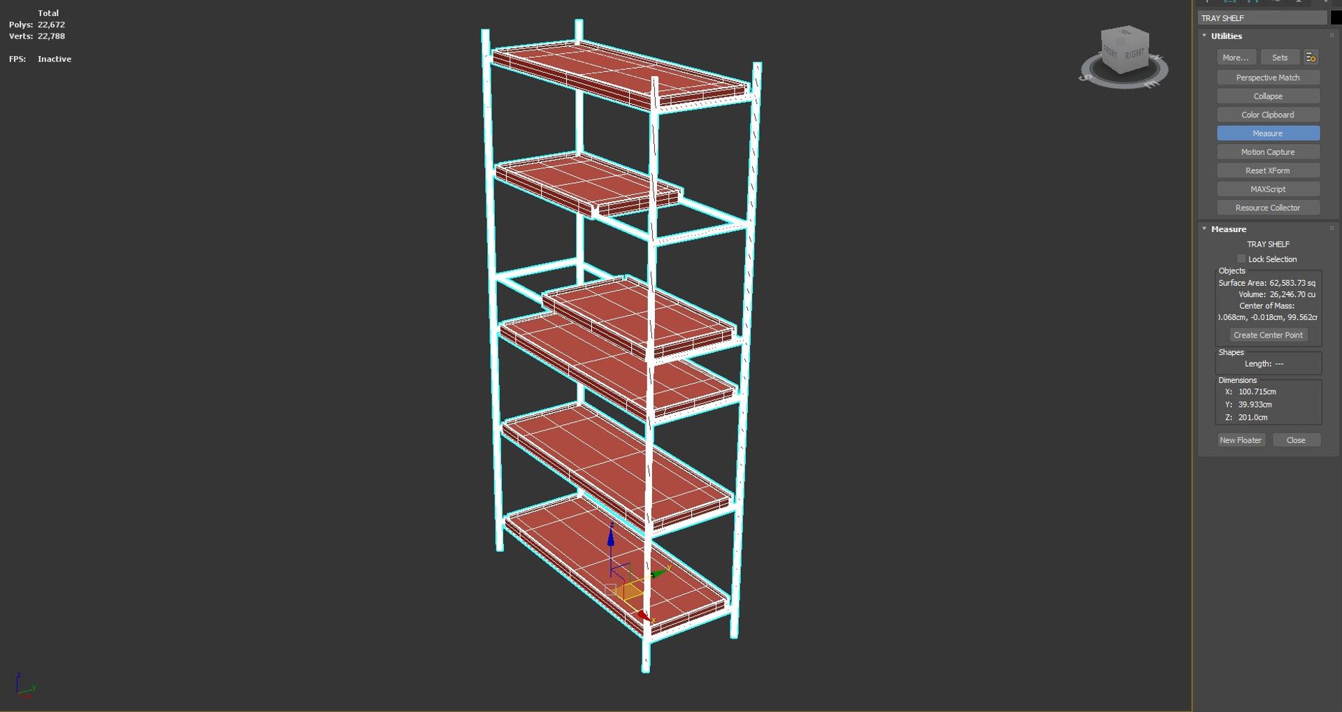 3D Model TRAY SHELF 001 - TurboSquid 2046773