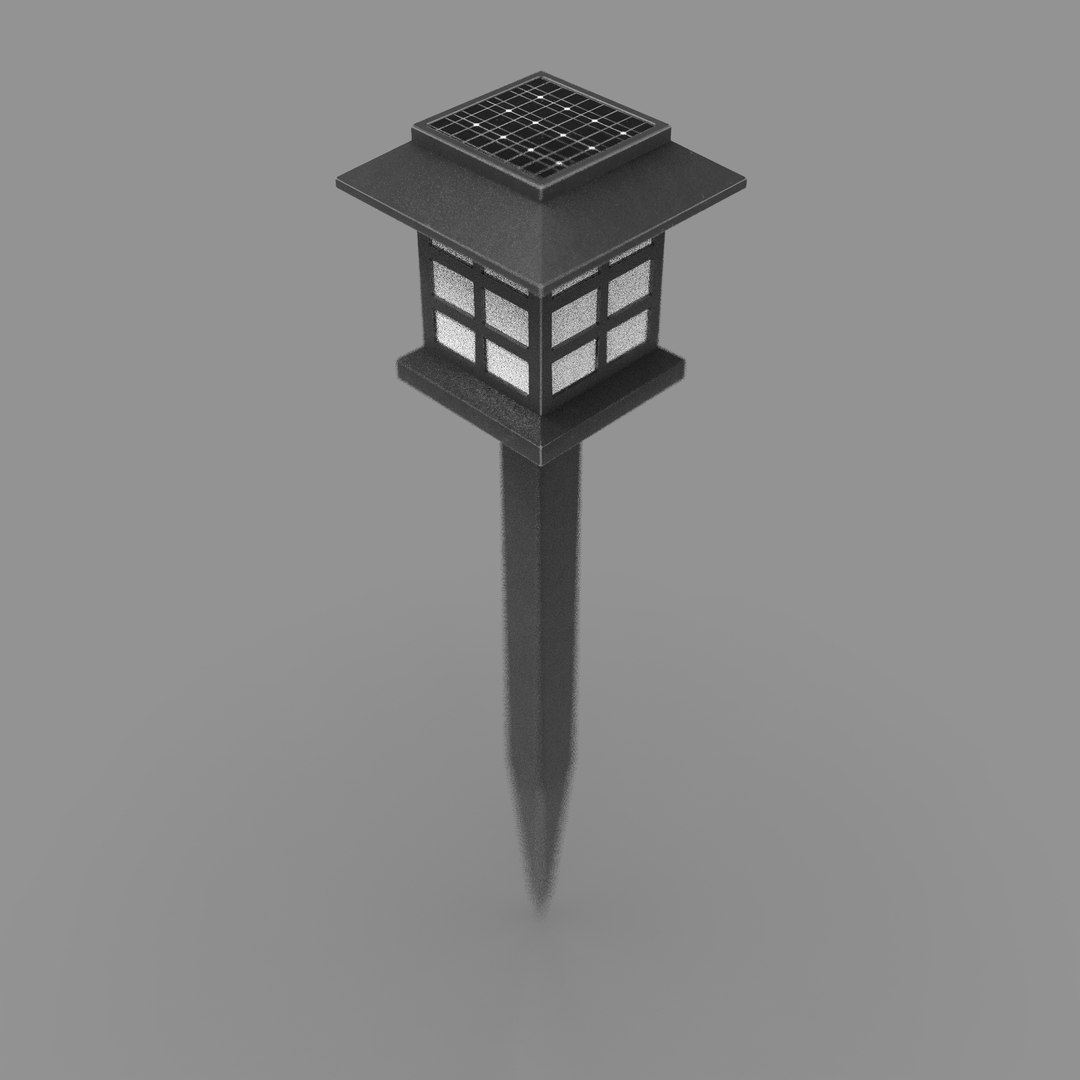 3D Model Outdoor Solar Light - TurboSquid 2029136
